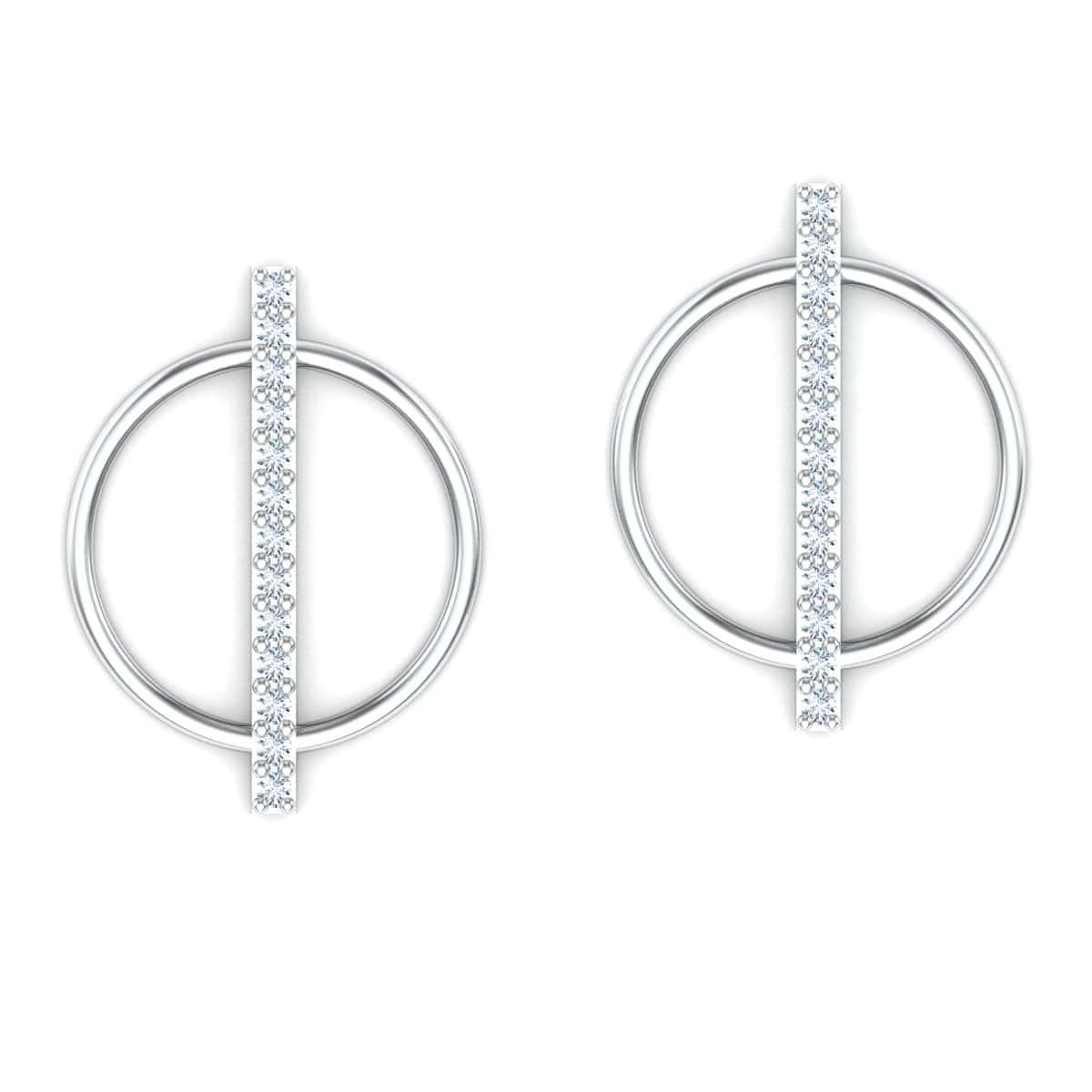 Circle Cut Earring