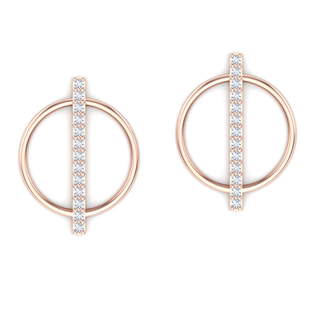 Circle Cut Earring