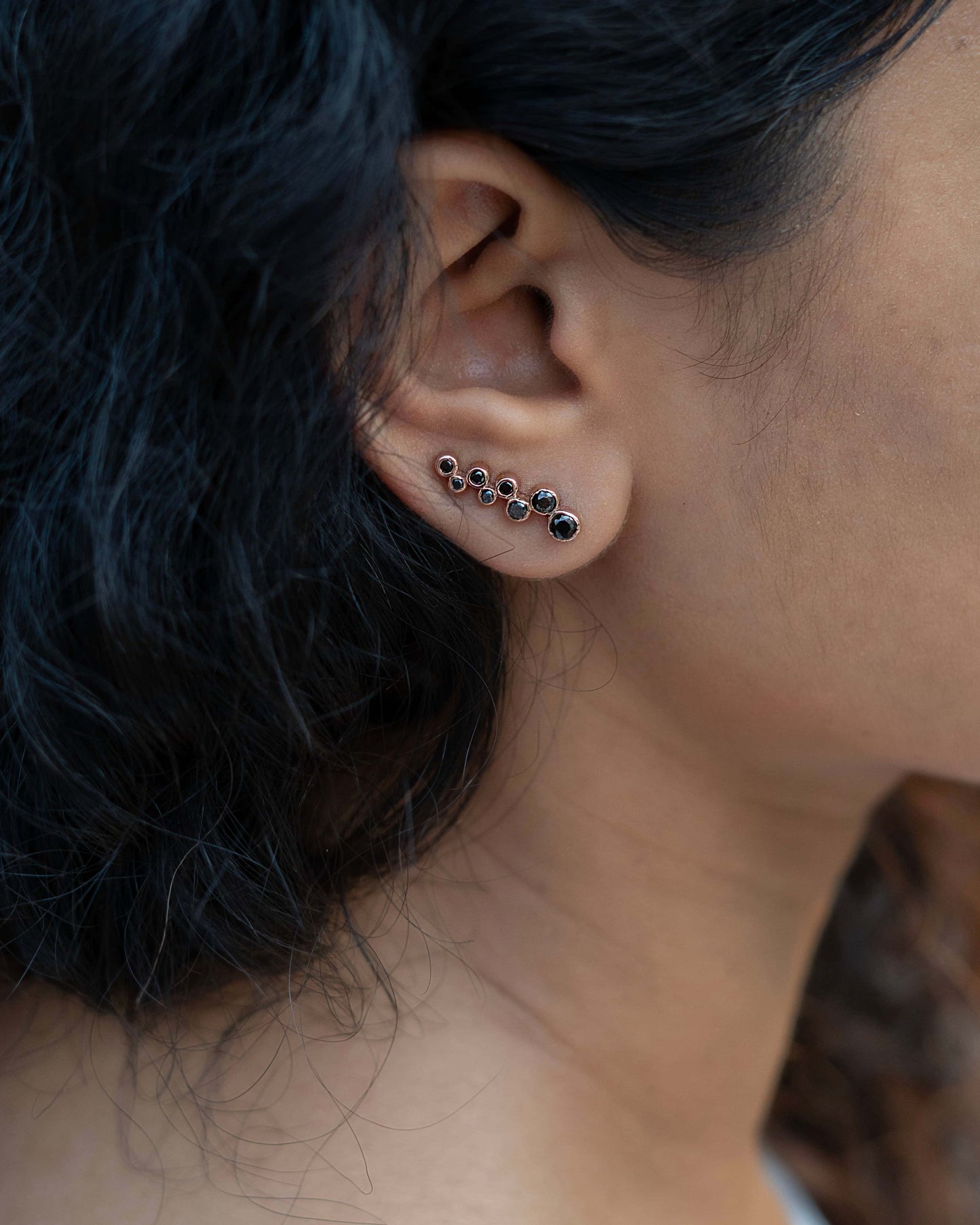 Noir Climbers Earring