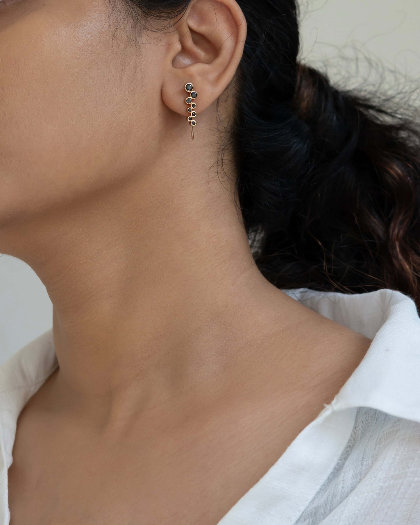 Noir Climbers Earring