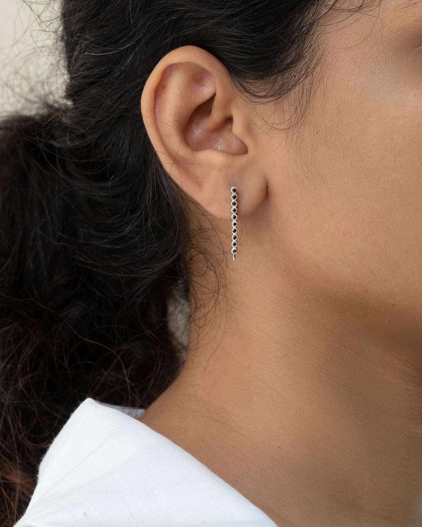 Luna Line Climbers Earring