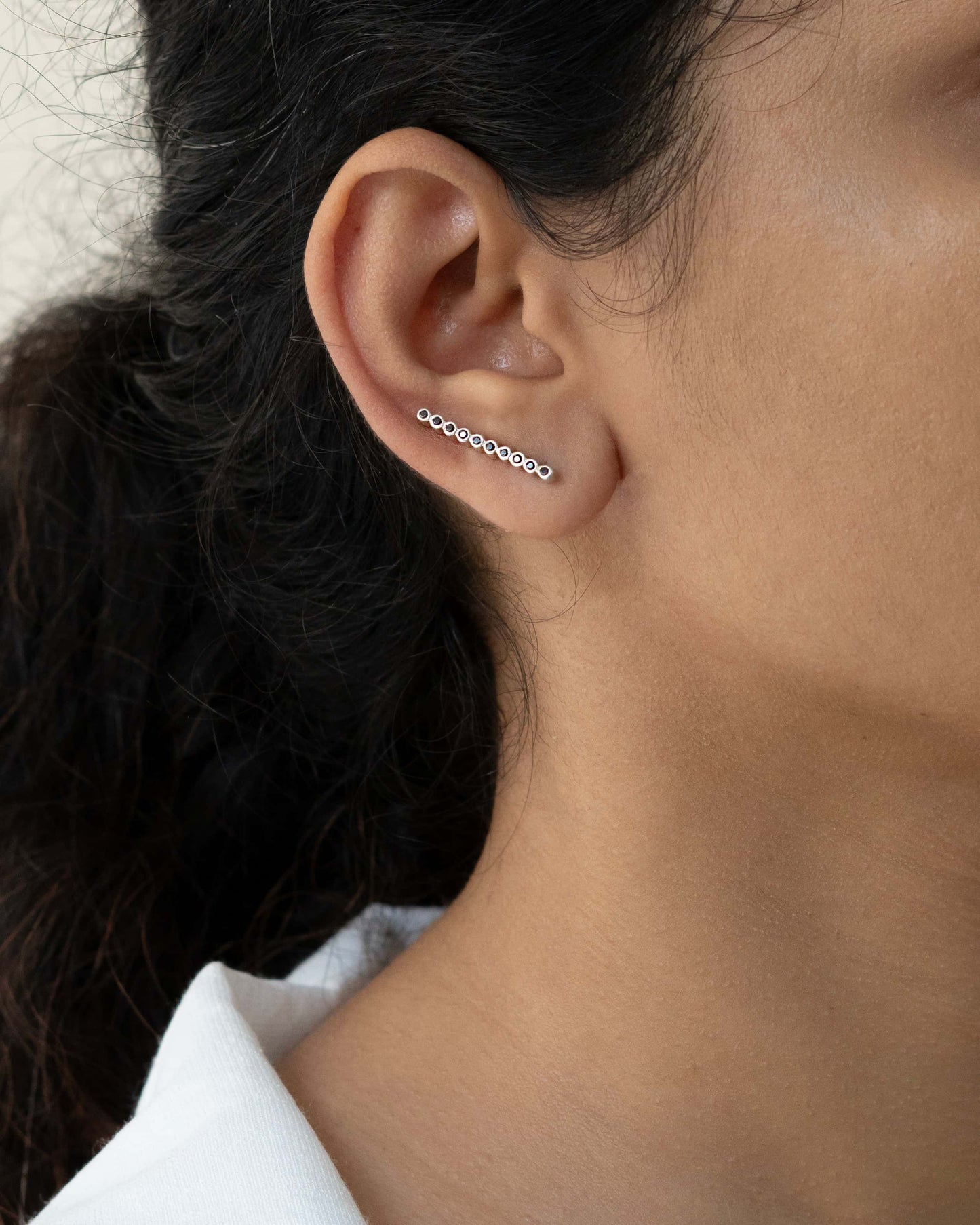 Luna Line Climbers Earring
