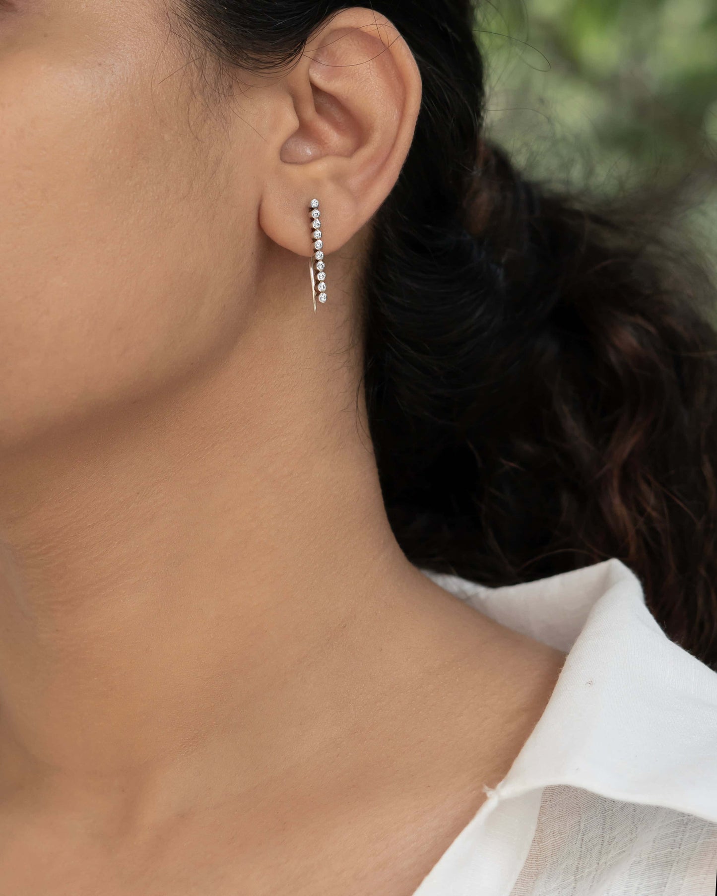 Luna Line Climbers Earring
