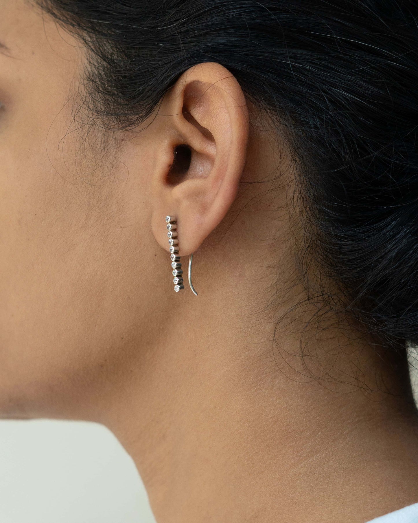 Luna Line Climbers Earring