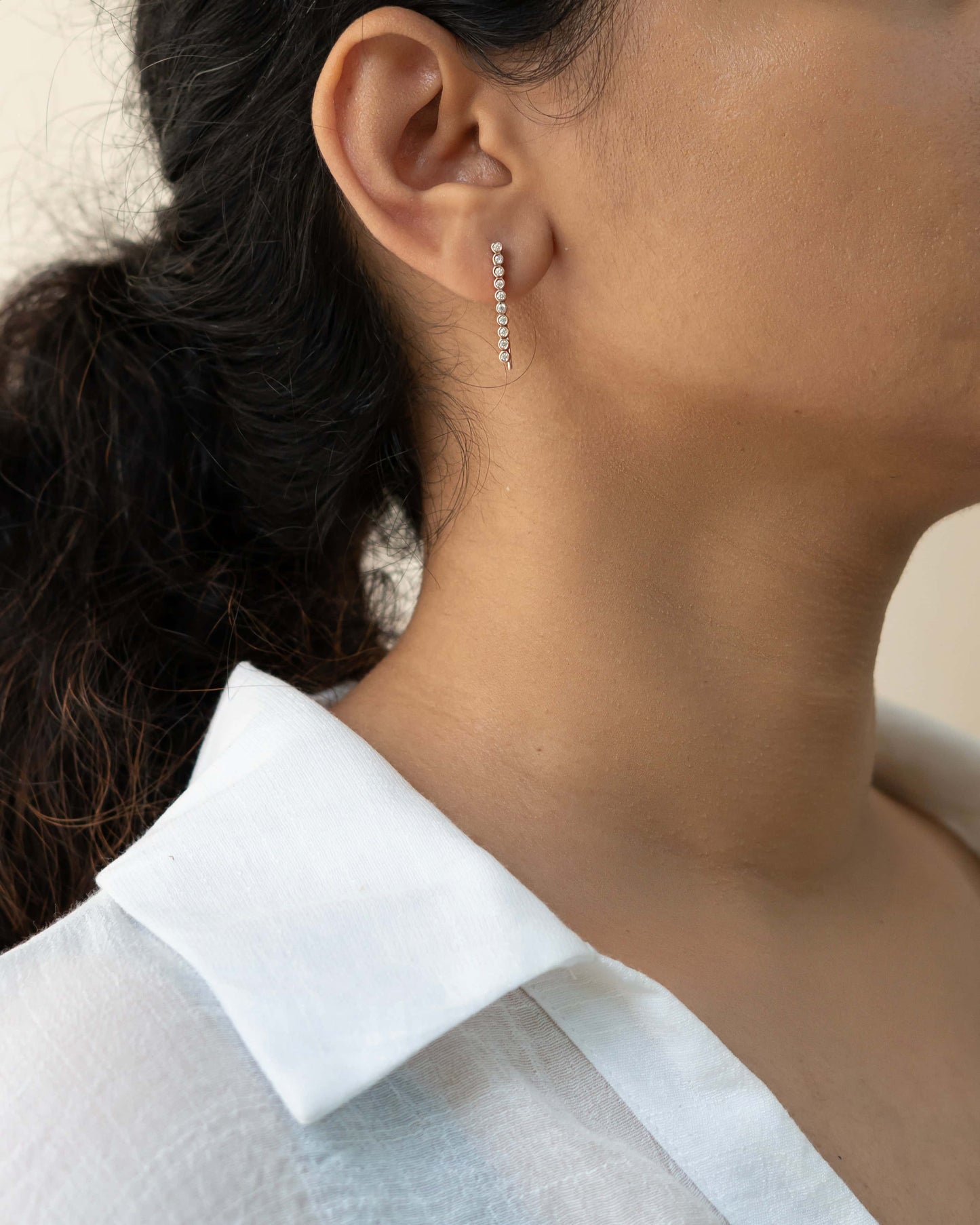 Luna Line Climbers Earring