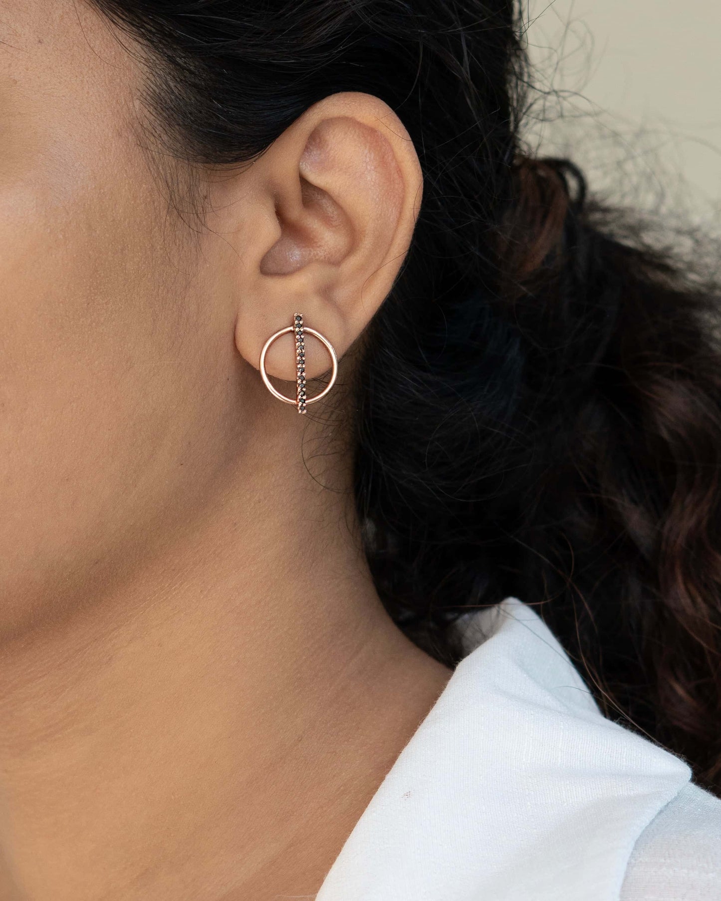 Circle Cut Earring