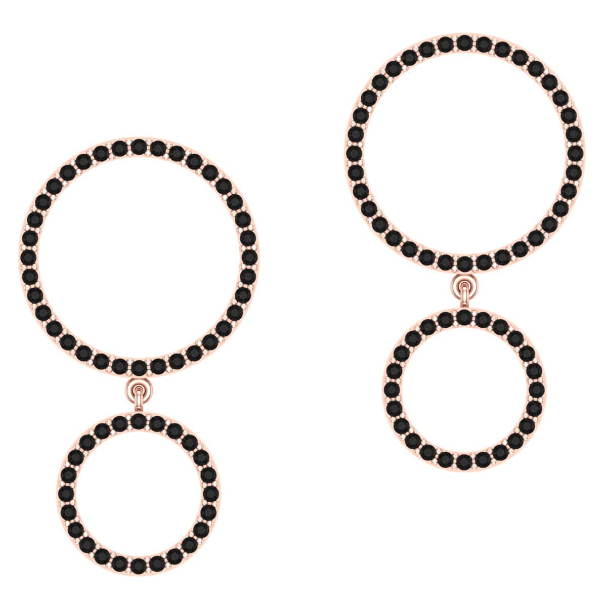 Twin Halo Earring