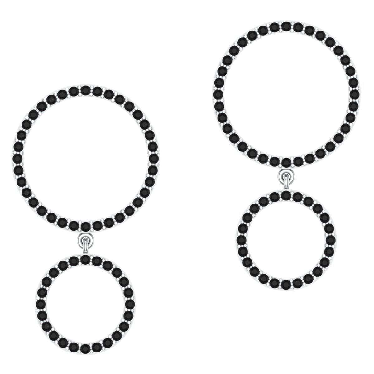 Twin Halo Earring