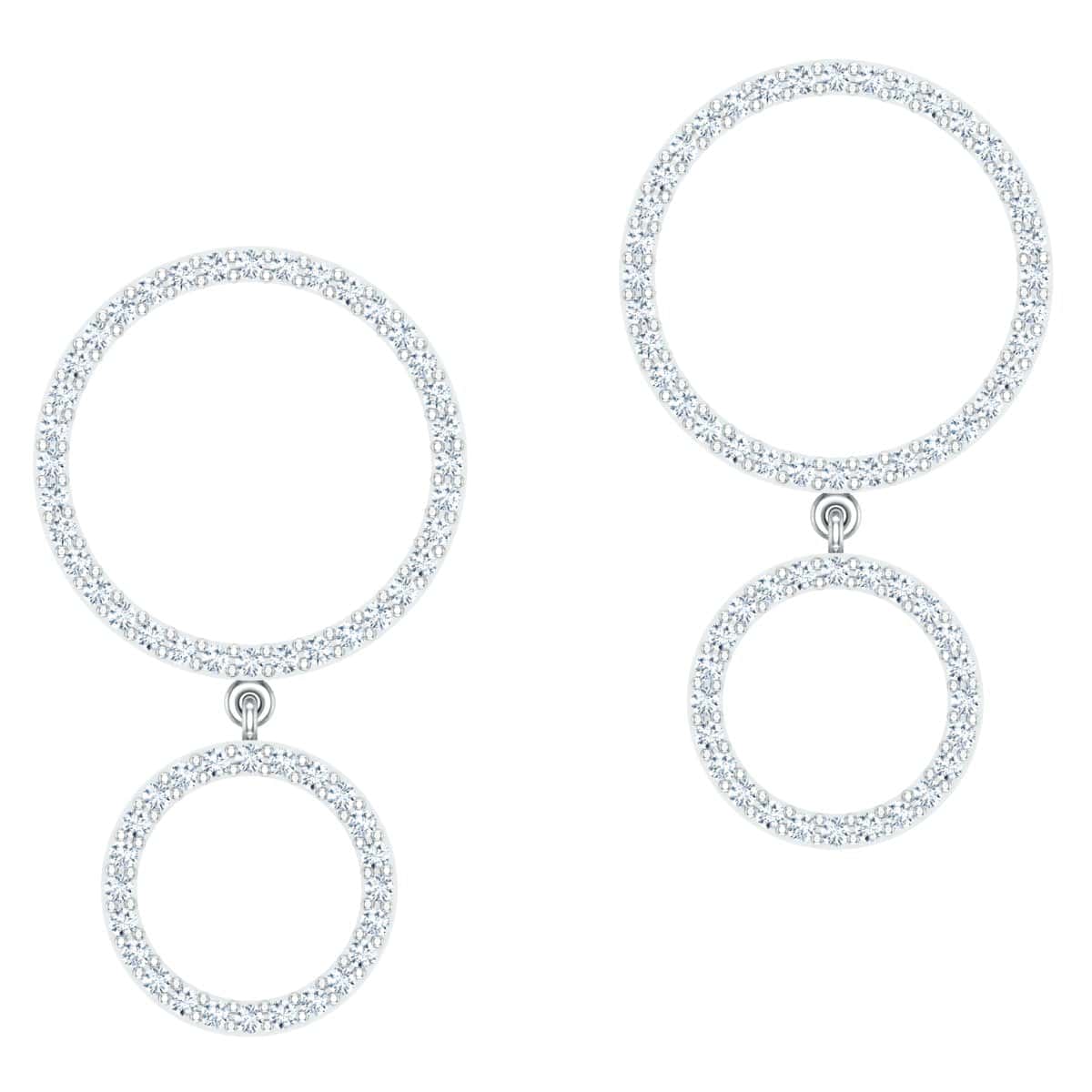 Twin Halo Earring