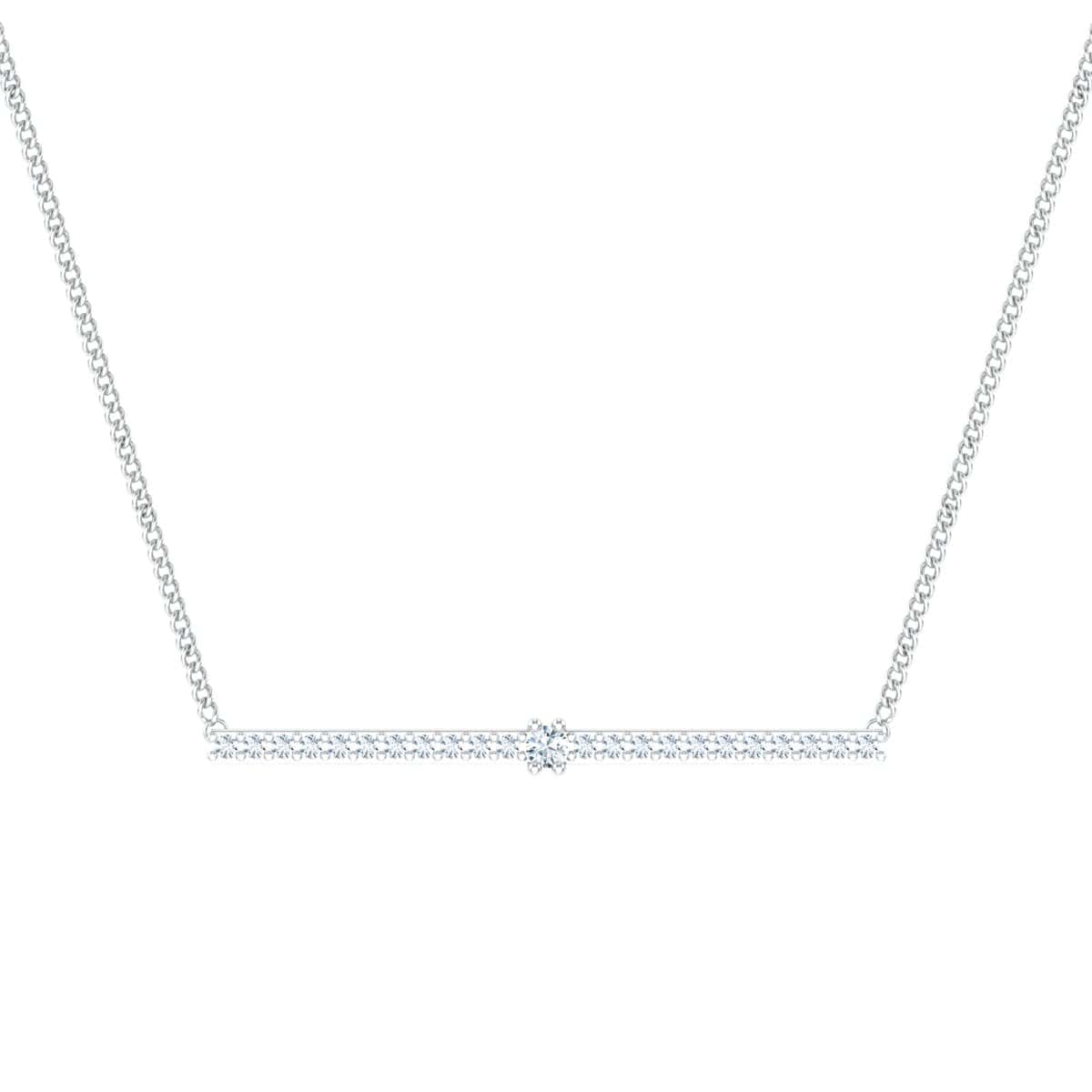 Line Pendant necklace with minimalist design.