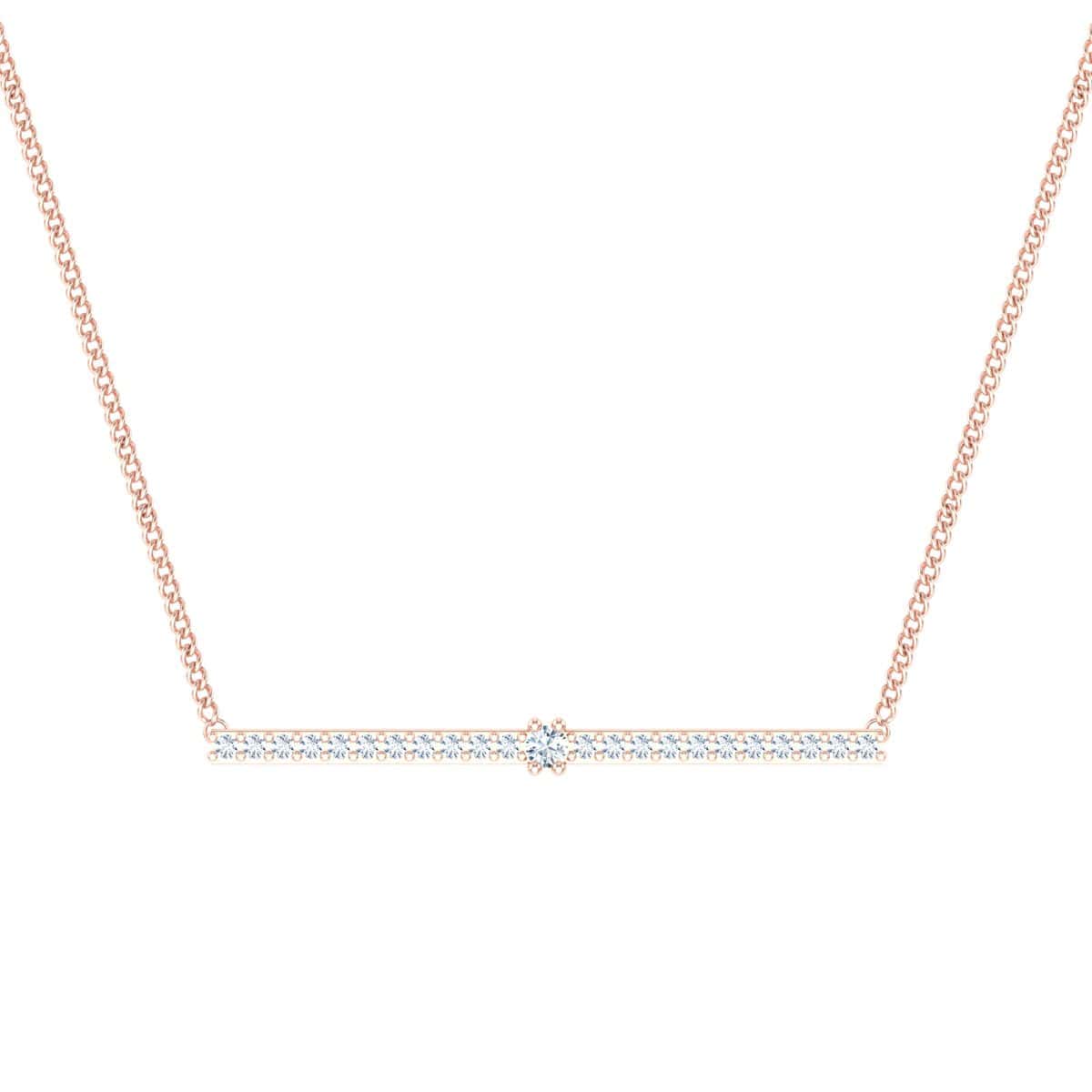 Line Pendant with a delicate chain.