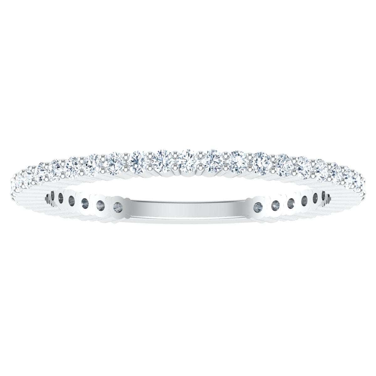 Thin Diamond Line Ring with sparkling stones.