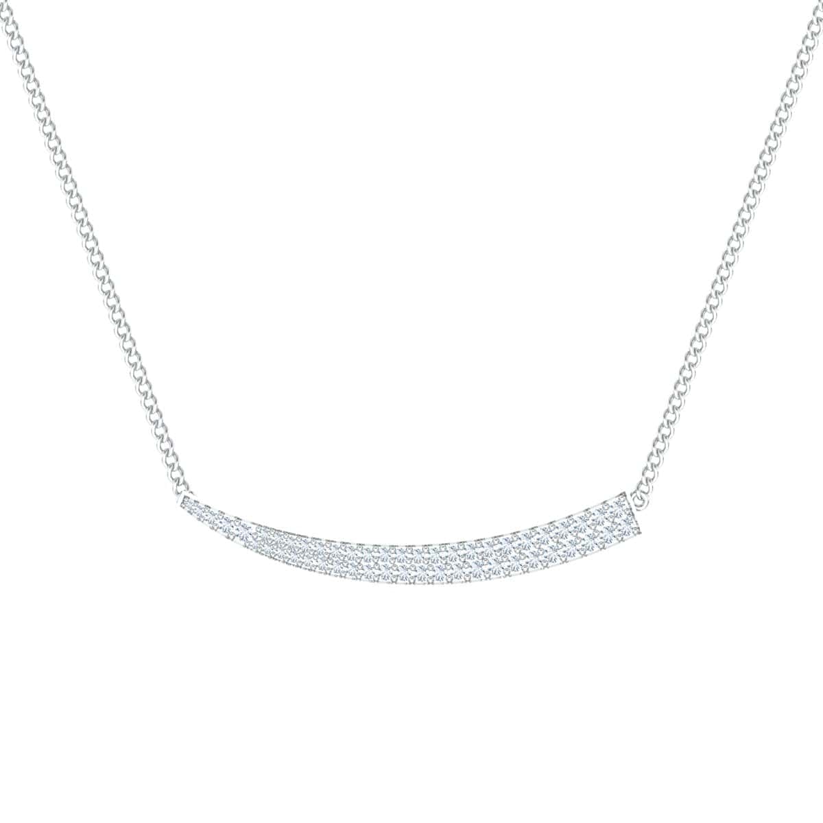 Sward Pendant necklace with a tusk design featuring a sleek, curved structure.