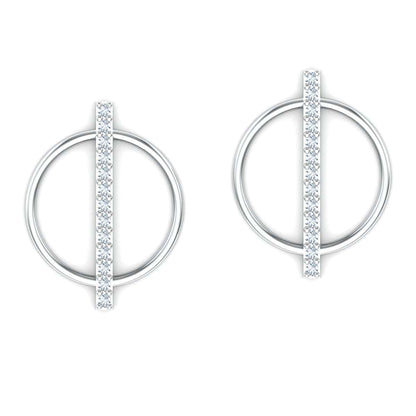 Circle Cut Earring