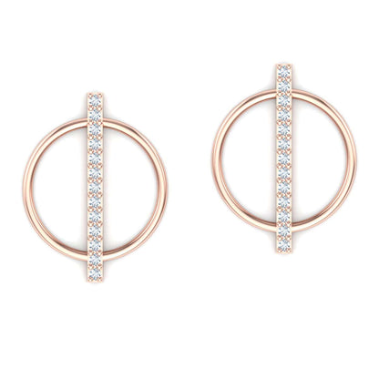 Circle Cut Earring