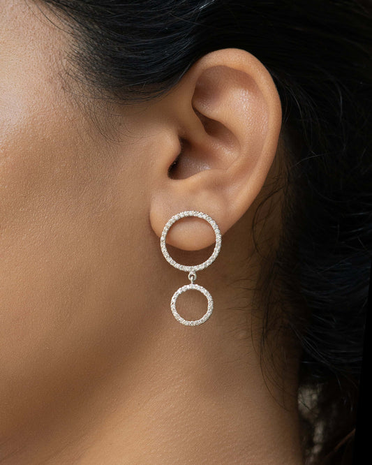 Twin Halo Earring
