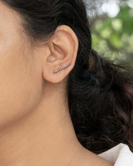 Luna Line Climbers Earring