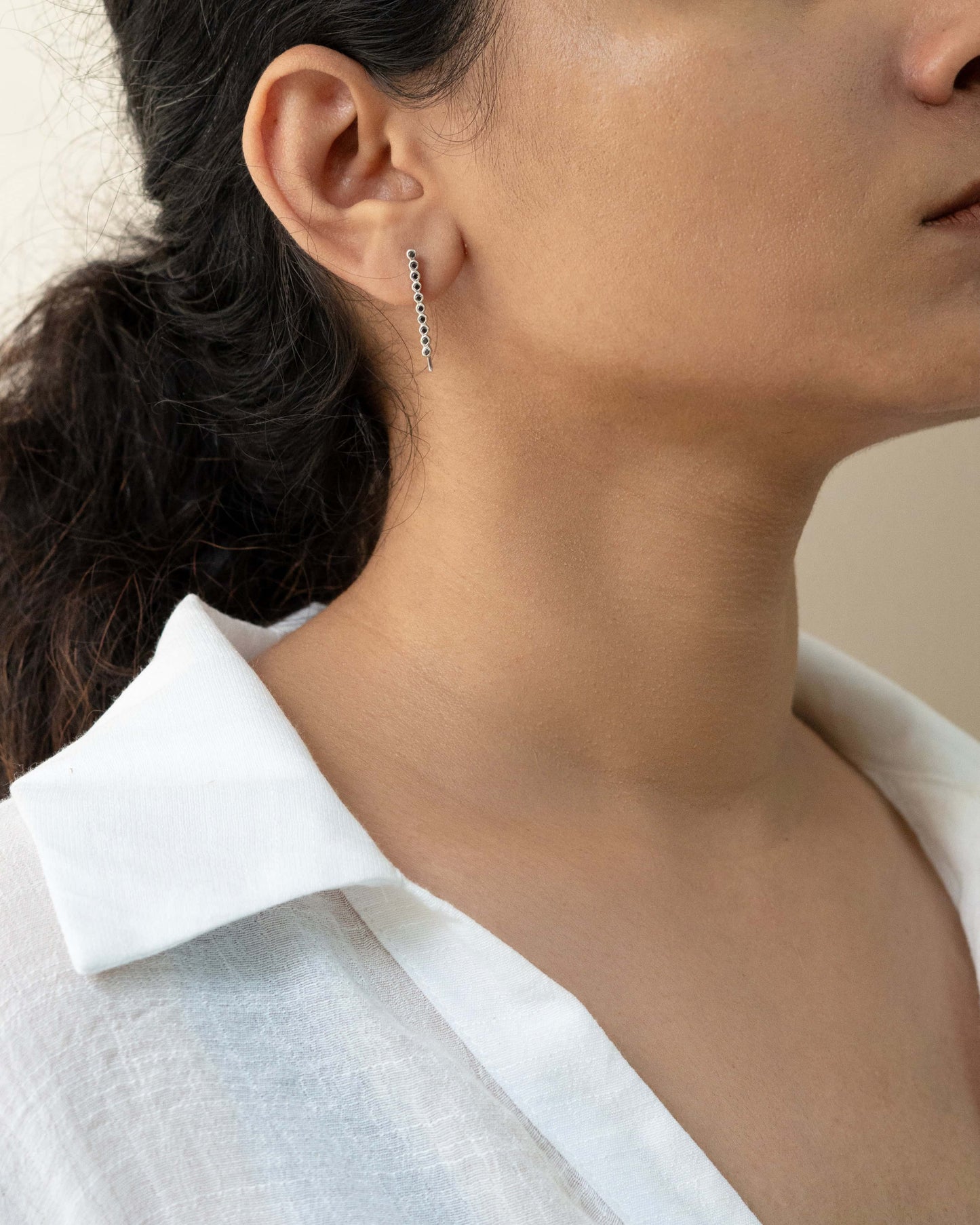 Luna Line Climbers Earring