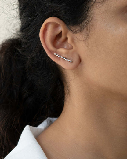 Luna Line Climbers Earring