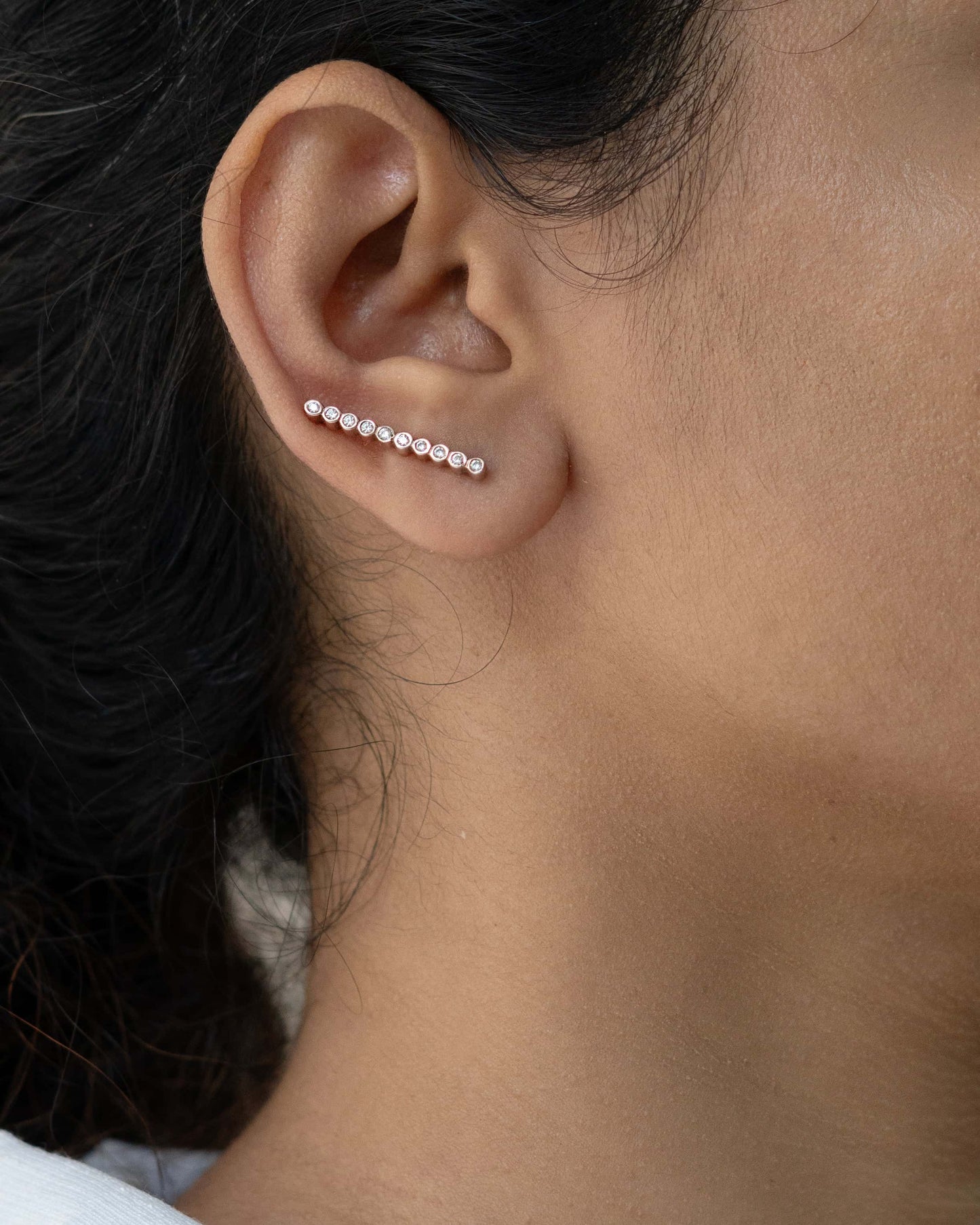 Luna Line Climbers Earring