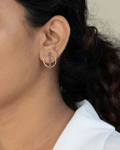 Circle Cut Earring