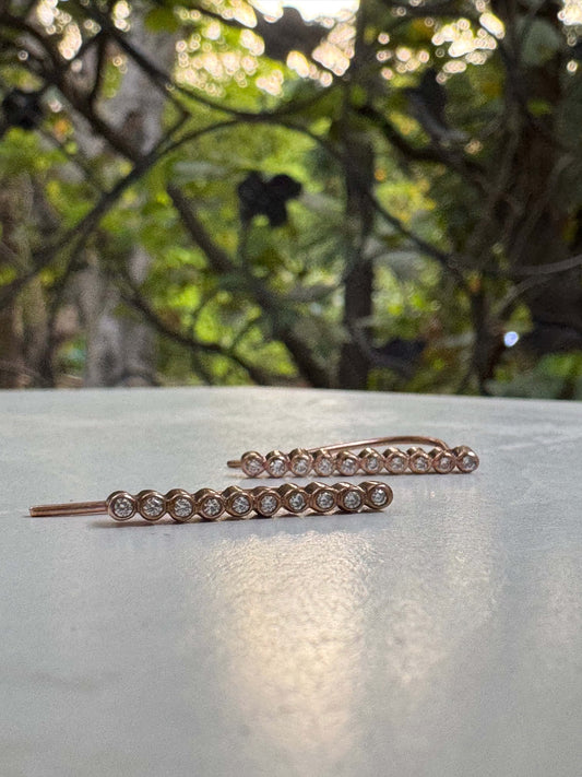 Luna Line Climbers Earring
