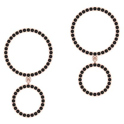 Twin Halo Earring