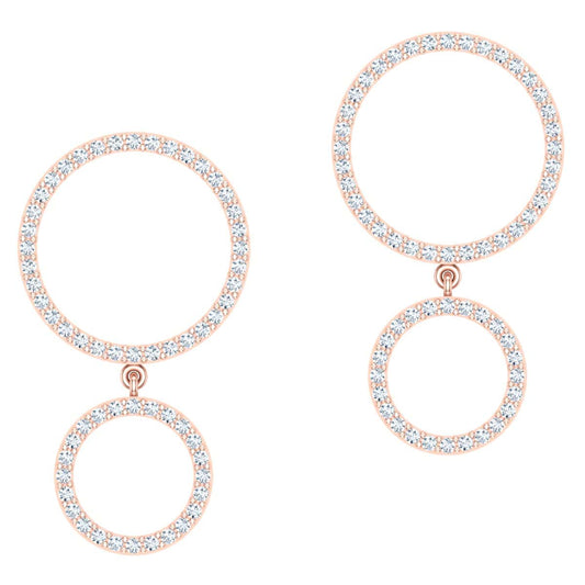 Twin Halo Earring