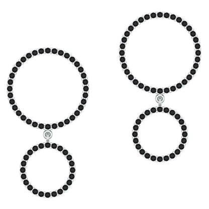 Twin Halo Earring