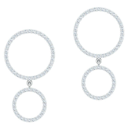 Twin Halo Earring