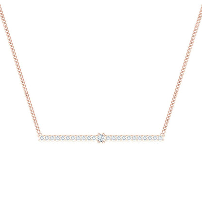 Line Pendant with a delicate chain.