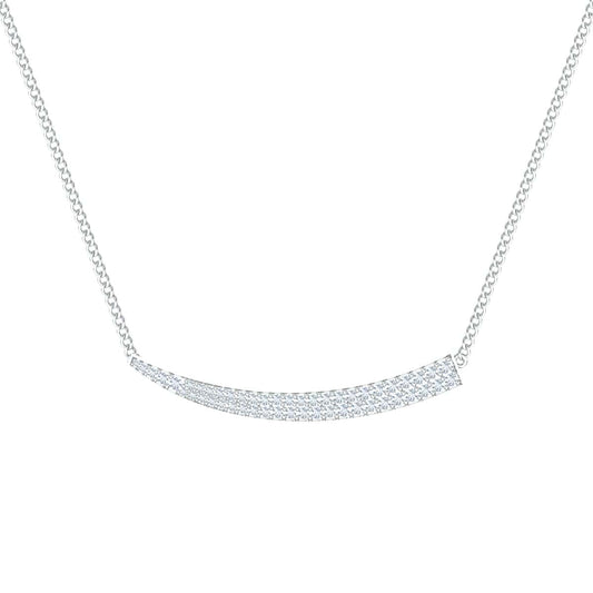 Sward Pendant necklace with a tusk design featuring a sleek, curved structure.