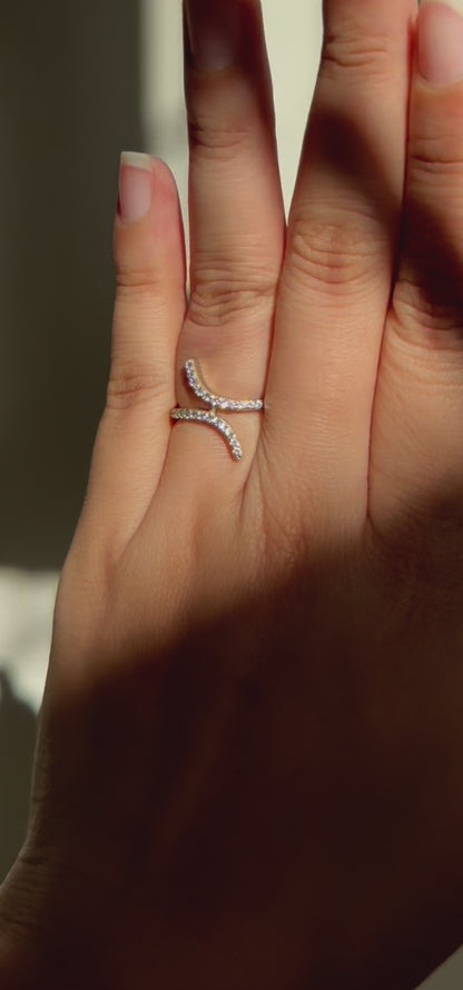 Double wave Ring